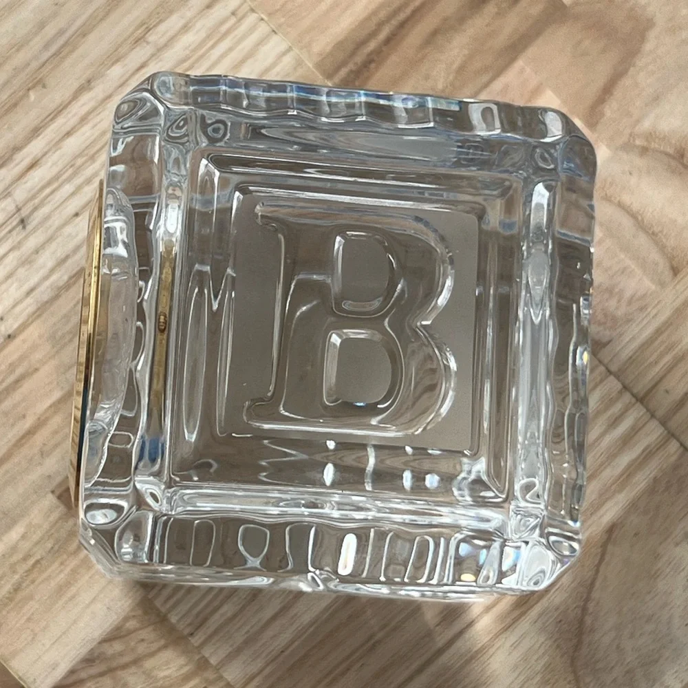 Waterford Crystal Rare Vintage Collectible Crystal Clock A, B, C, D Letters